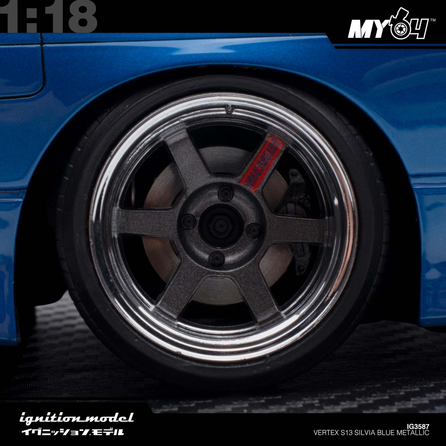 [Ignition Model] 1:18 Vertex S13 Silvia - Blue Metallic