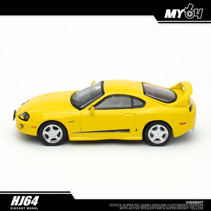 [Hobby Japan] Toyota SUPRA RZ (JZA80) GENUINE CUSTOMIZED VERSION with Active Spoiler Parts - Super Bright Yellow