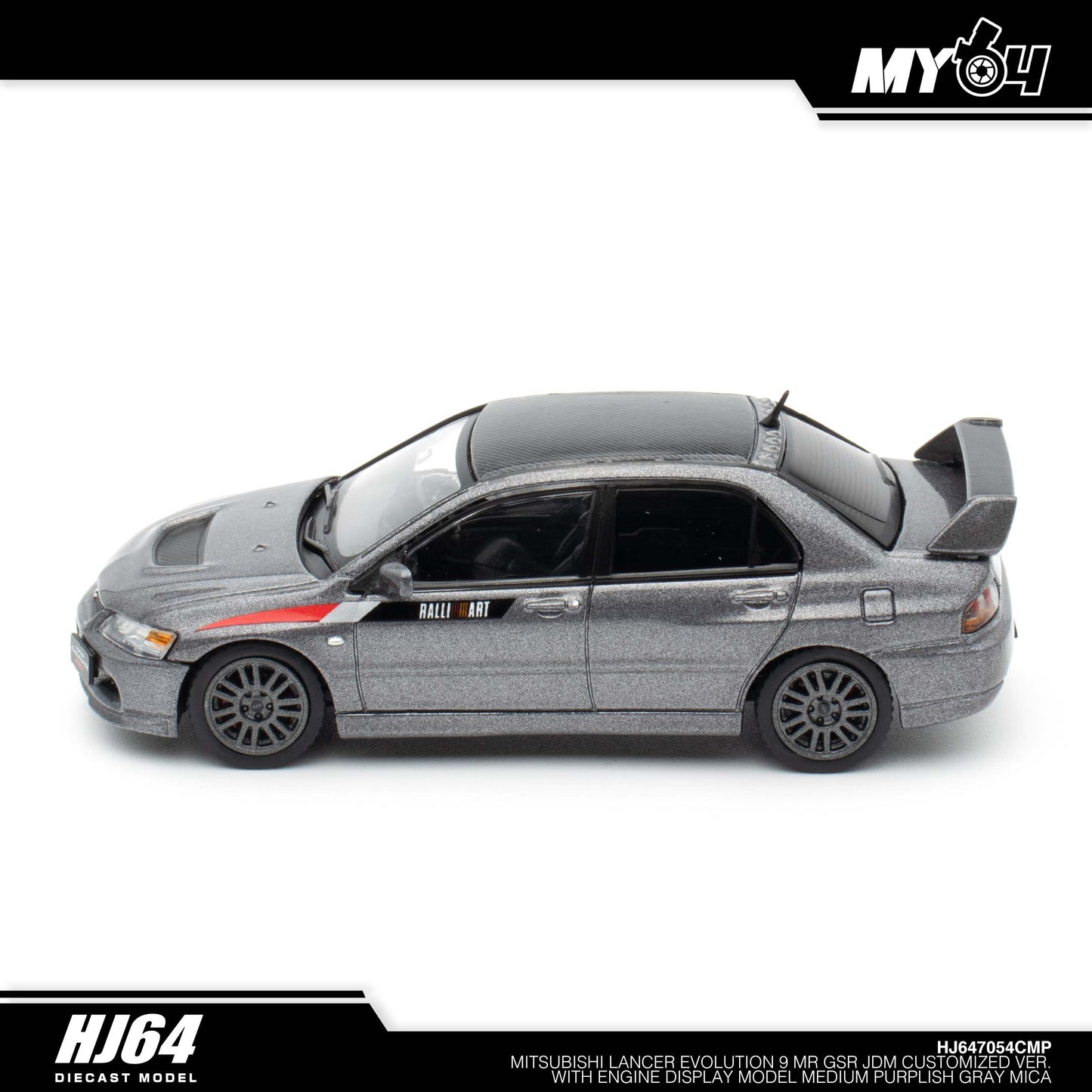 [Hobby Japan] Mitsubishi Lancer Evolution 9 MR GSR JDM Customized Version with Engine Display Model