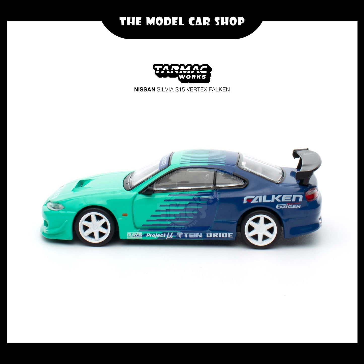 [Tarmac Works] VERTEX Nissan Silvia S15 FALKEN (With Chase Car)