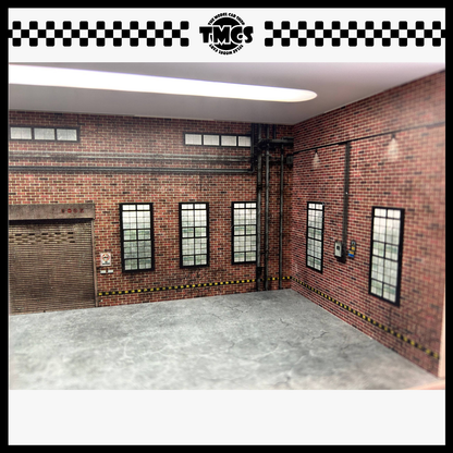 [SCJ] 1:64 Diorama (82026-C) Red Bridge Vintage Factory