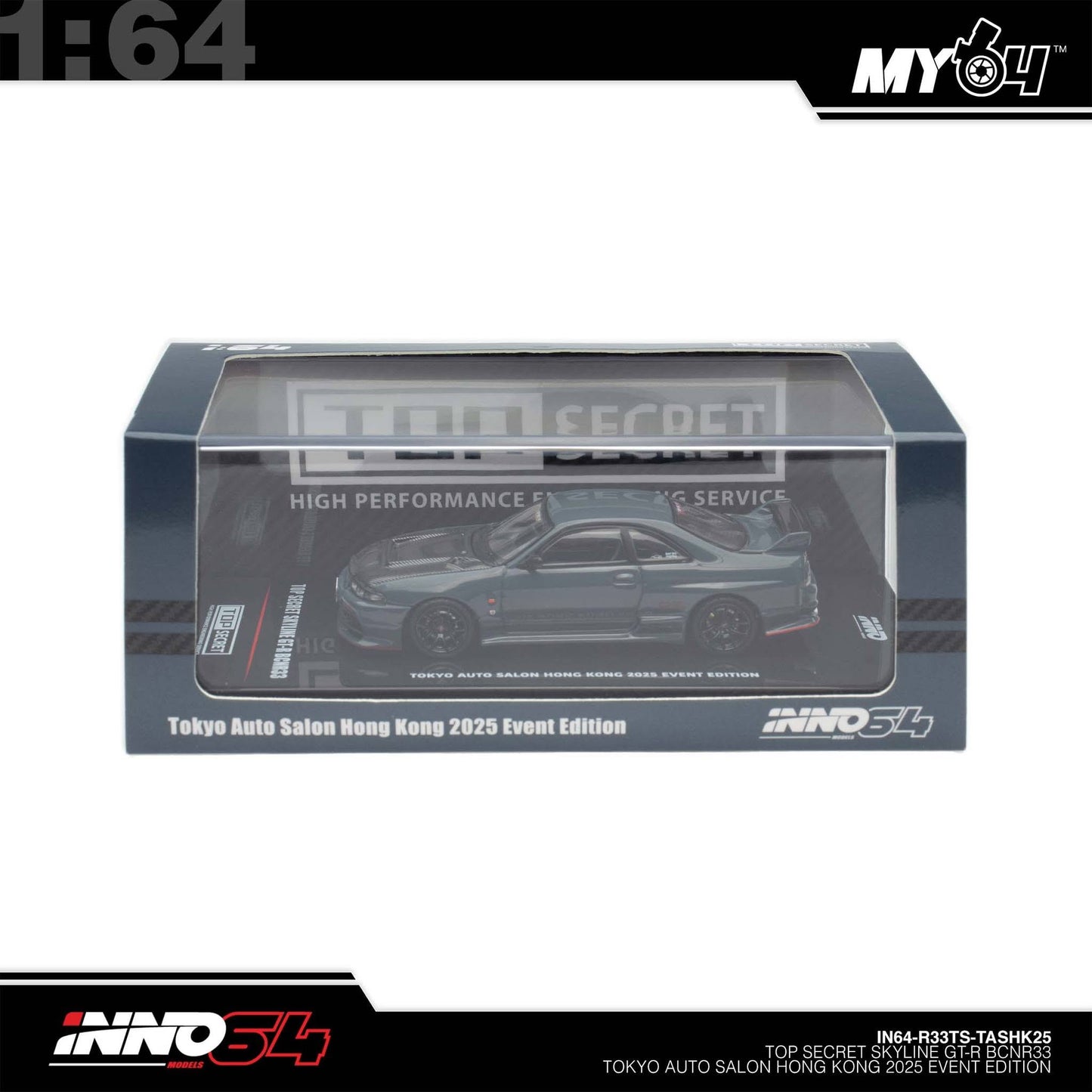[INNO64] 1:64 "Top Secret" Nissan Skyline GT-R BCNR33 (TASHK25)
