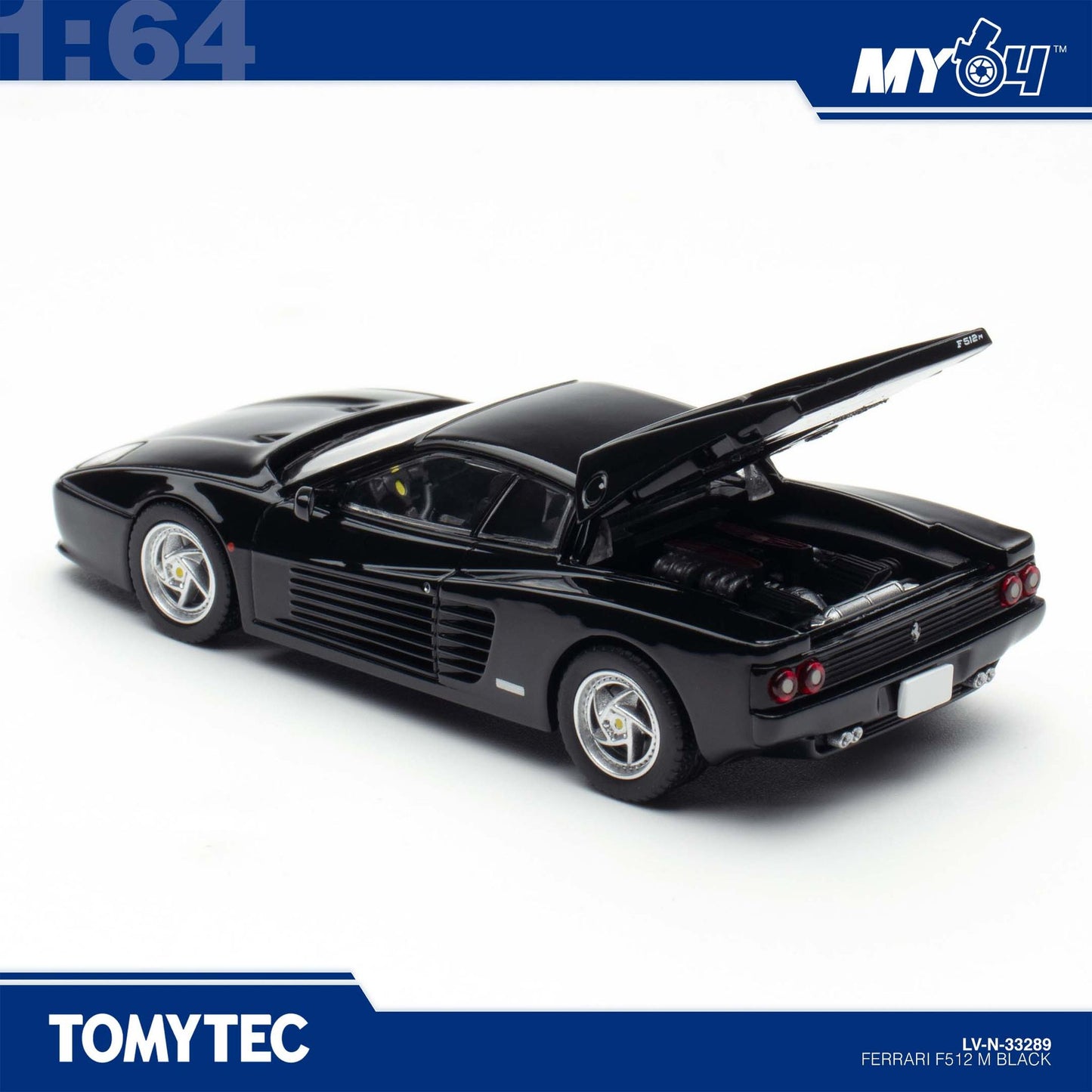 [TLVN] 1:64 Ferrari F512 M - Black
