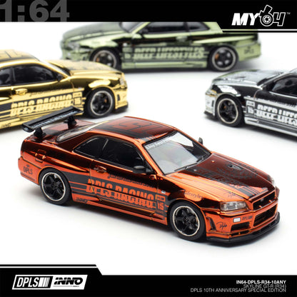 [INNO64] 1:64 INNO x DPLS 10TH ANNIVERSARY GT-R (R34) SET