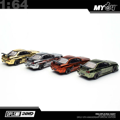 [INNO64] 1:64 INNO x DPLS 10TH ANNIVERSARY GT-R (R34) SET