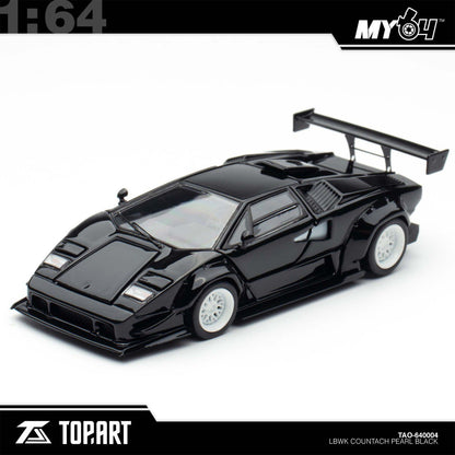 [Top Art] 1: 64 LBWK Countach - Plain Black