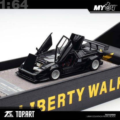 [Top Art] 1: 64 LBWK Countach - Plain Black
