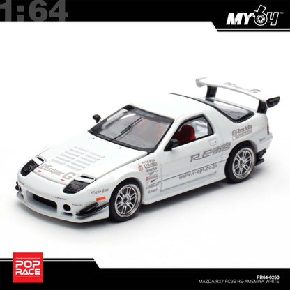 [Pop Race] 1:64 Mazda RX7 (FC3S) Re-Amemiya - White