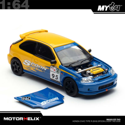 [Motorhelix] 1:64 Honda Civic TYPE R(EK9) - Spoon Livery