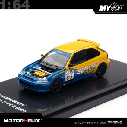 [Motorhelix] 1:64 Honda Civic TYPE R(EK9) - Spoon Livery