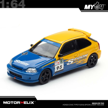 [Motorhelix] 1:64 Honda Civic TYPE R(EK9) - Spoon Livery