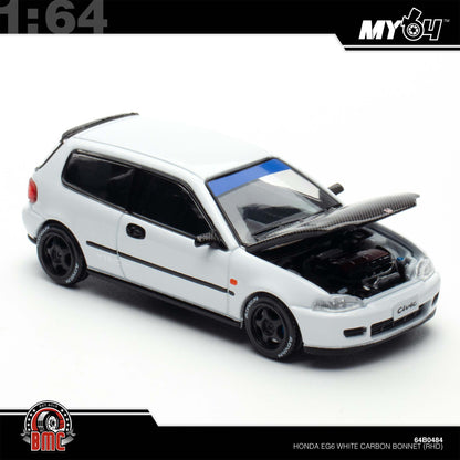 [BMC] 1:64 Honda EG6 - White Carbon Bonnet (RHD) PDX25