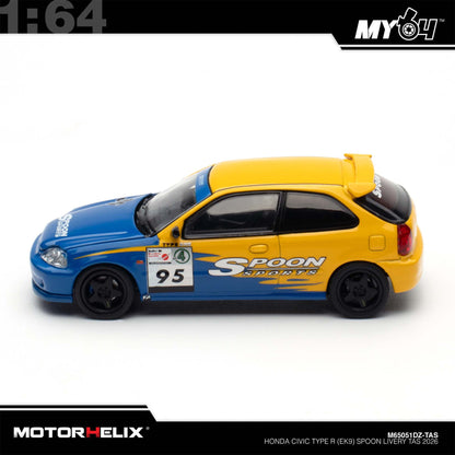 [Motorhelix] 1:64 Honda Civic TYPE R(EK9) - Spoon Livery