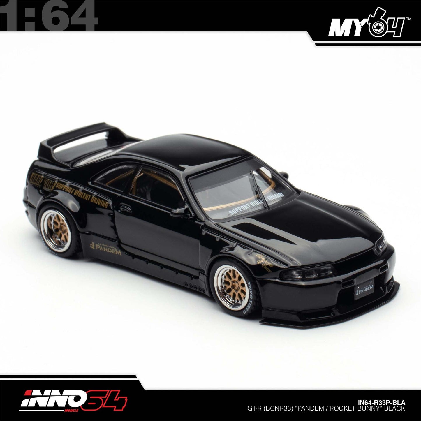[INNO64] 1:64 Pandem GT-R (BCNR33) - Black