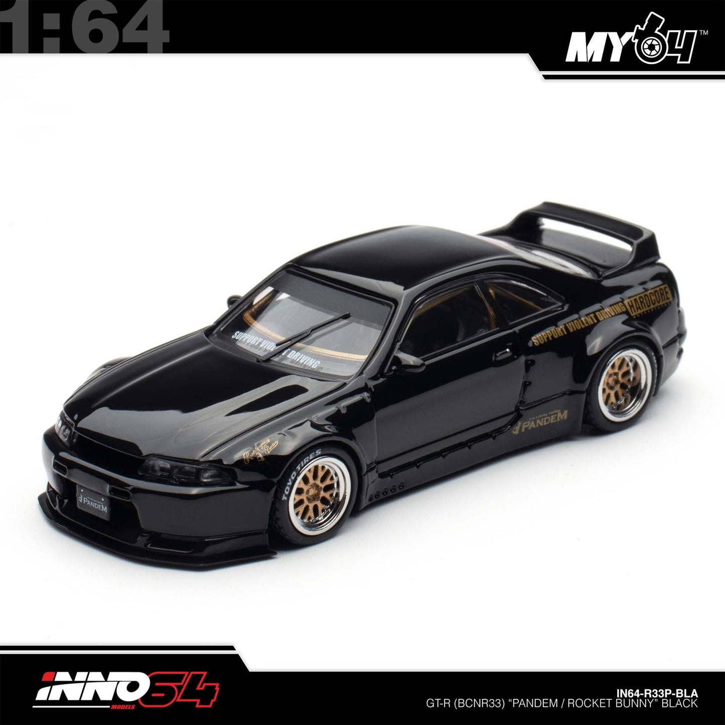 [INNO64] 1:64 Pandem GT-R (BCNR33) - Black