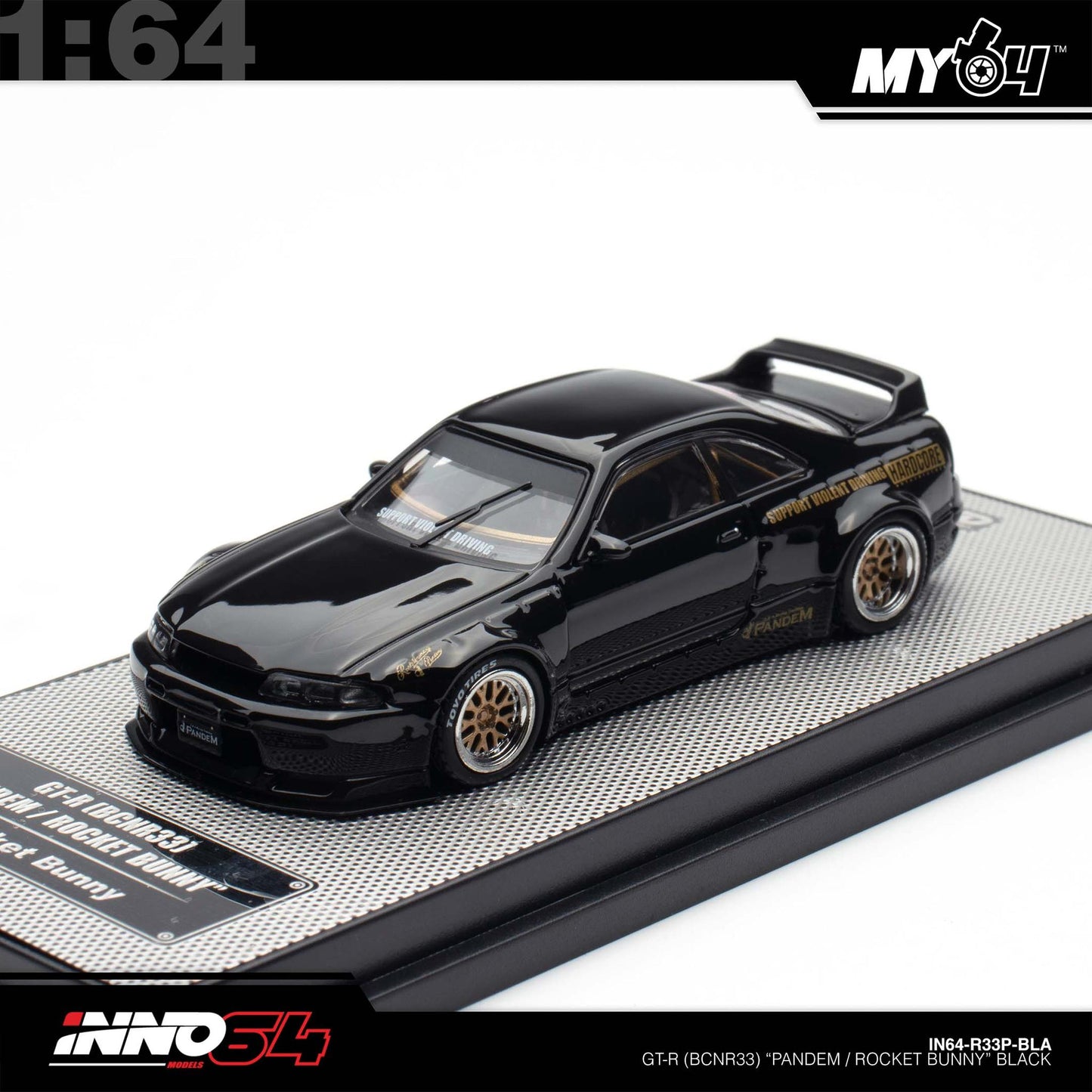 [INNO64] 1:64 Pandem GT-R (BCNR33) - Black