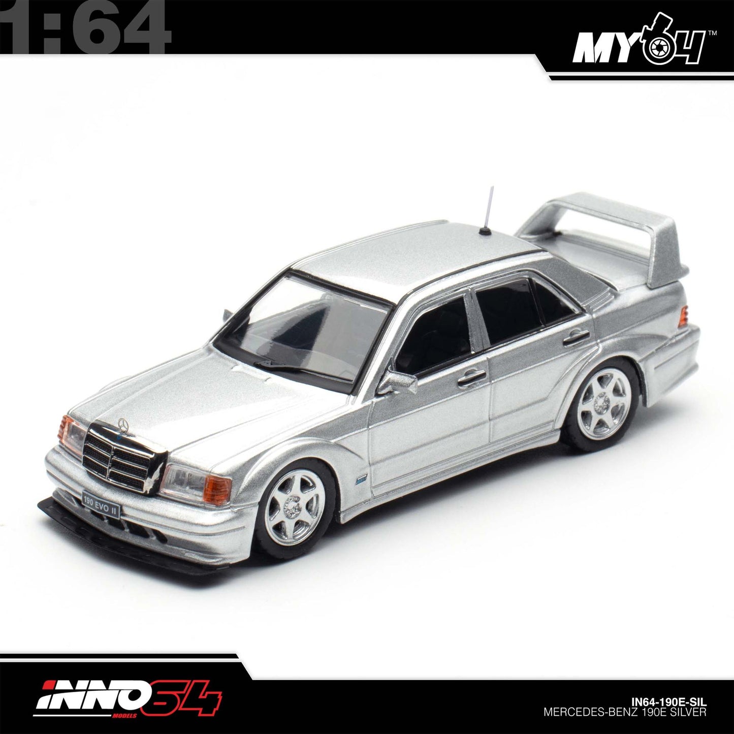[INNO64] 1:64 Mercedes Benz 190E - Silver