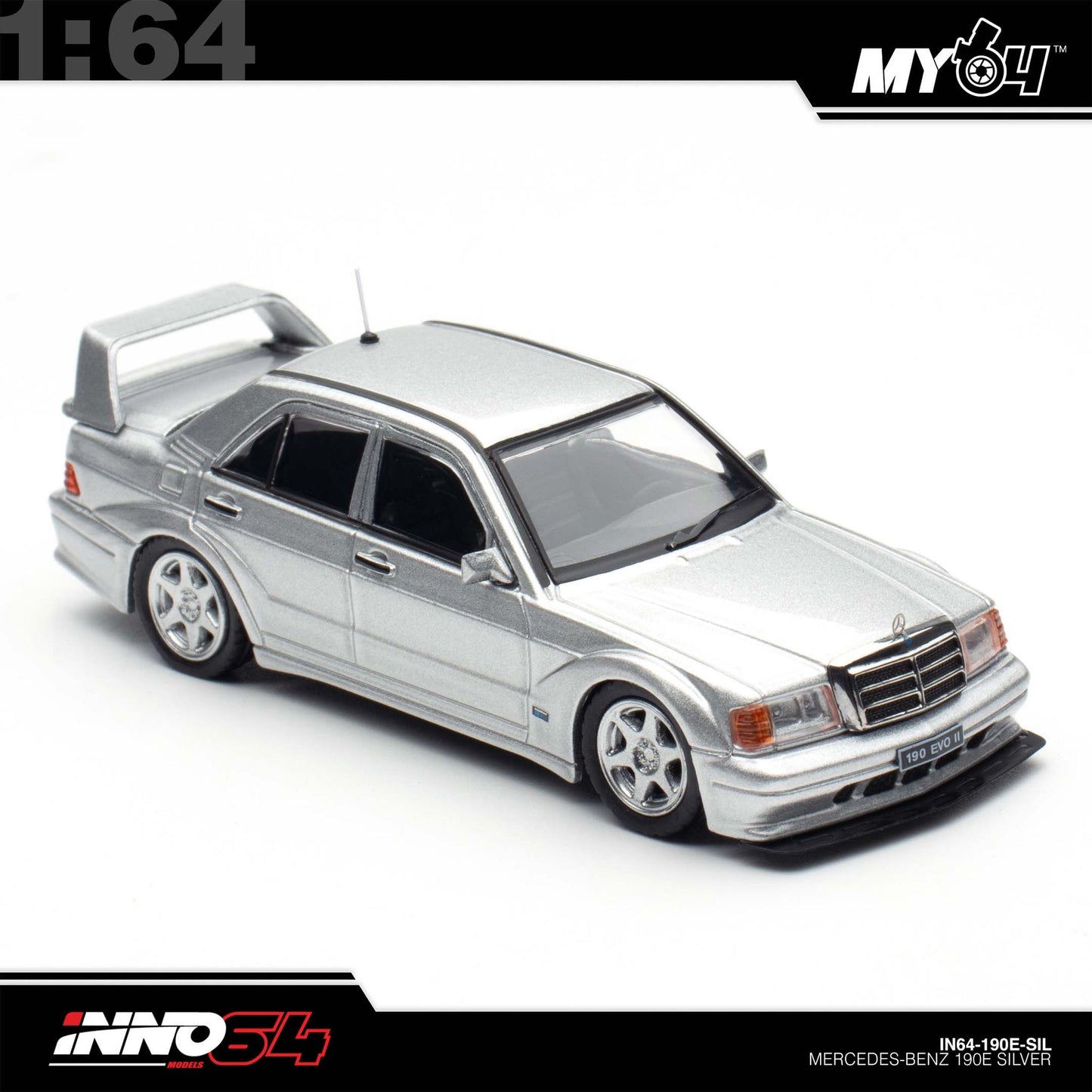 [INNO64] 1:64 Mercedes Benz 190E - Silver