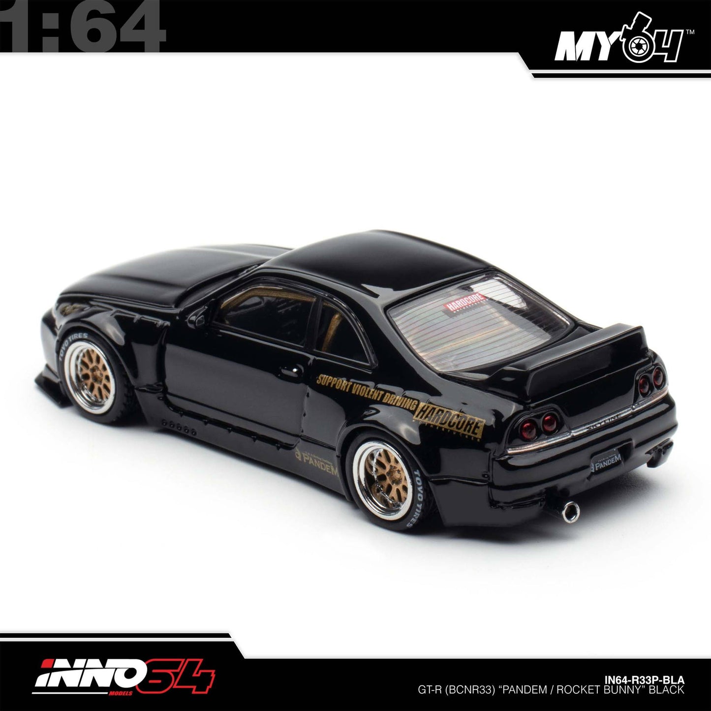 [INNO64] 1:64 Pandem GT-R (BCNR33) - Black