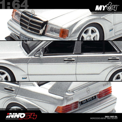 [INNO64] 1:64 Mercedes Benz 190E - Silver