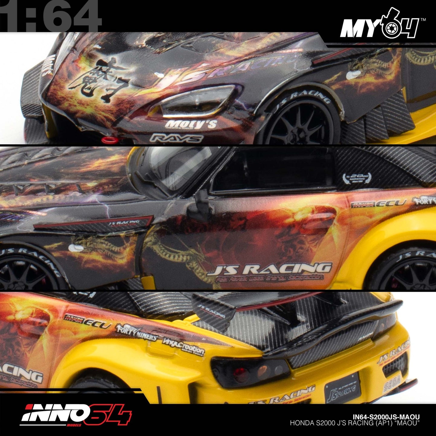 [INNO64] 1:64 Honda S2000 J'S Racing (AP1) "MAOU"