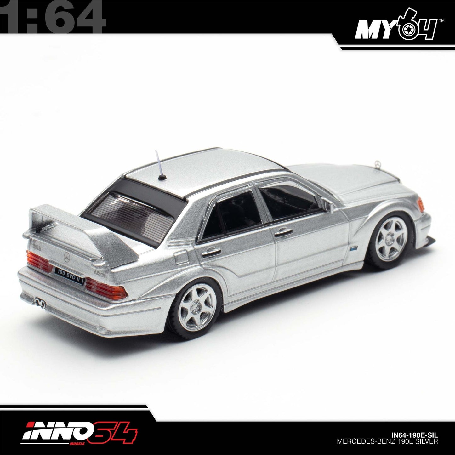[INNO64] 1:64 Mercedes Benz 190E - Silver