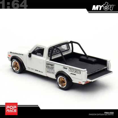 [Pop Race] 1:64 Pandem Datsun 620 - White