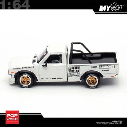 [Pop Race] 1:64 Pandem Datsun 620 - White