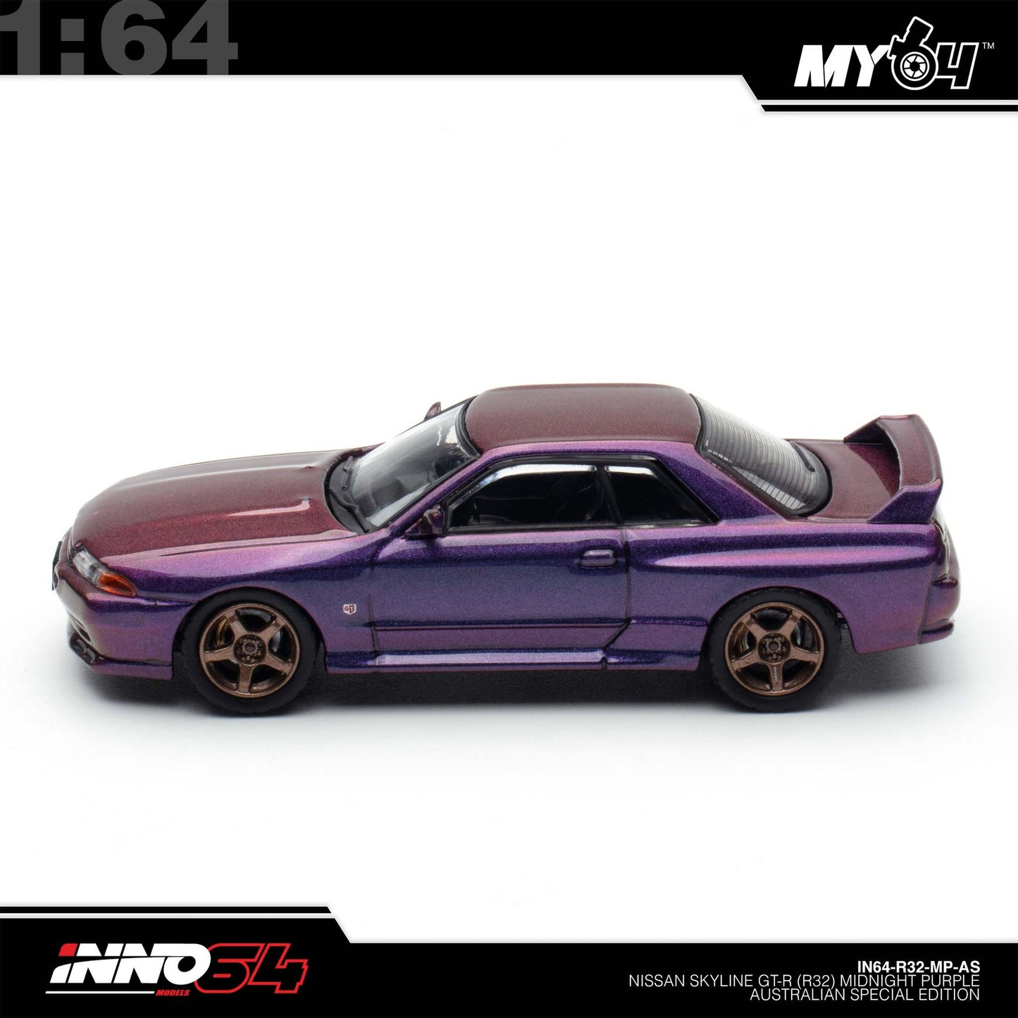 [INNO64] 1:64 Skyline GT-R (R32) - Midnight Purple Australia Special