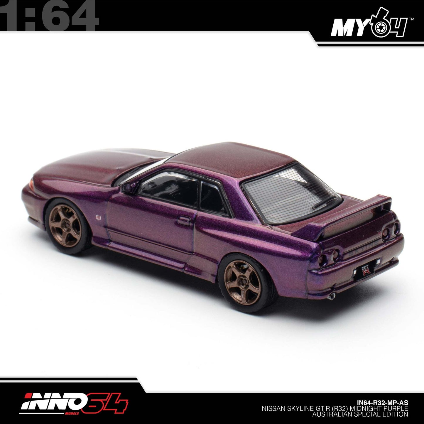 [INNO64] 1:64 Skyline GT-R (R32) - Midnight Purple Australia Special