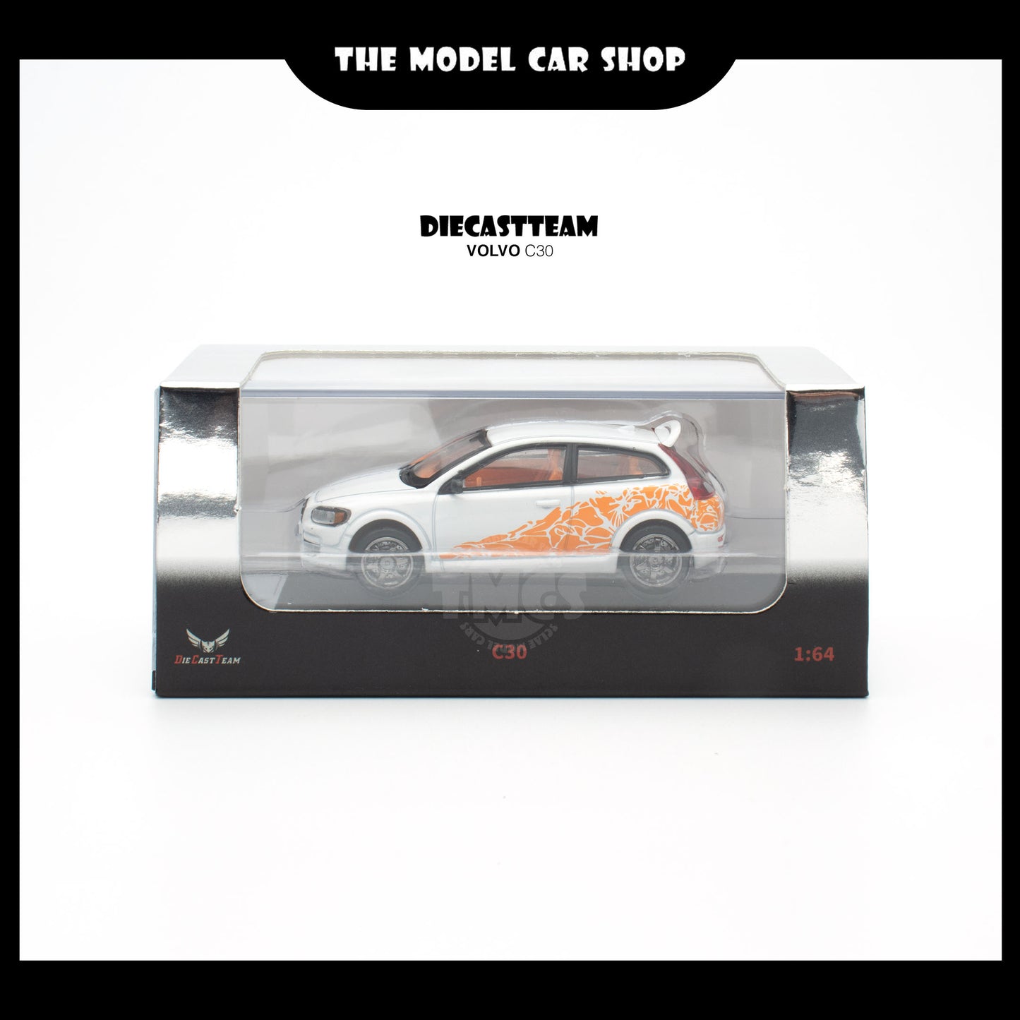 [DCT] Volvo C30 - White with Orange Decal