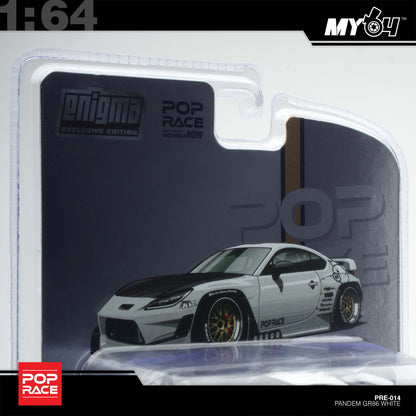 [Pop Race] 1:64  Pandem Toyota GR86 - Crystal White Pearl