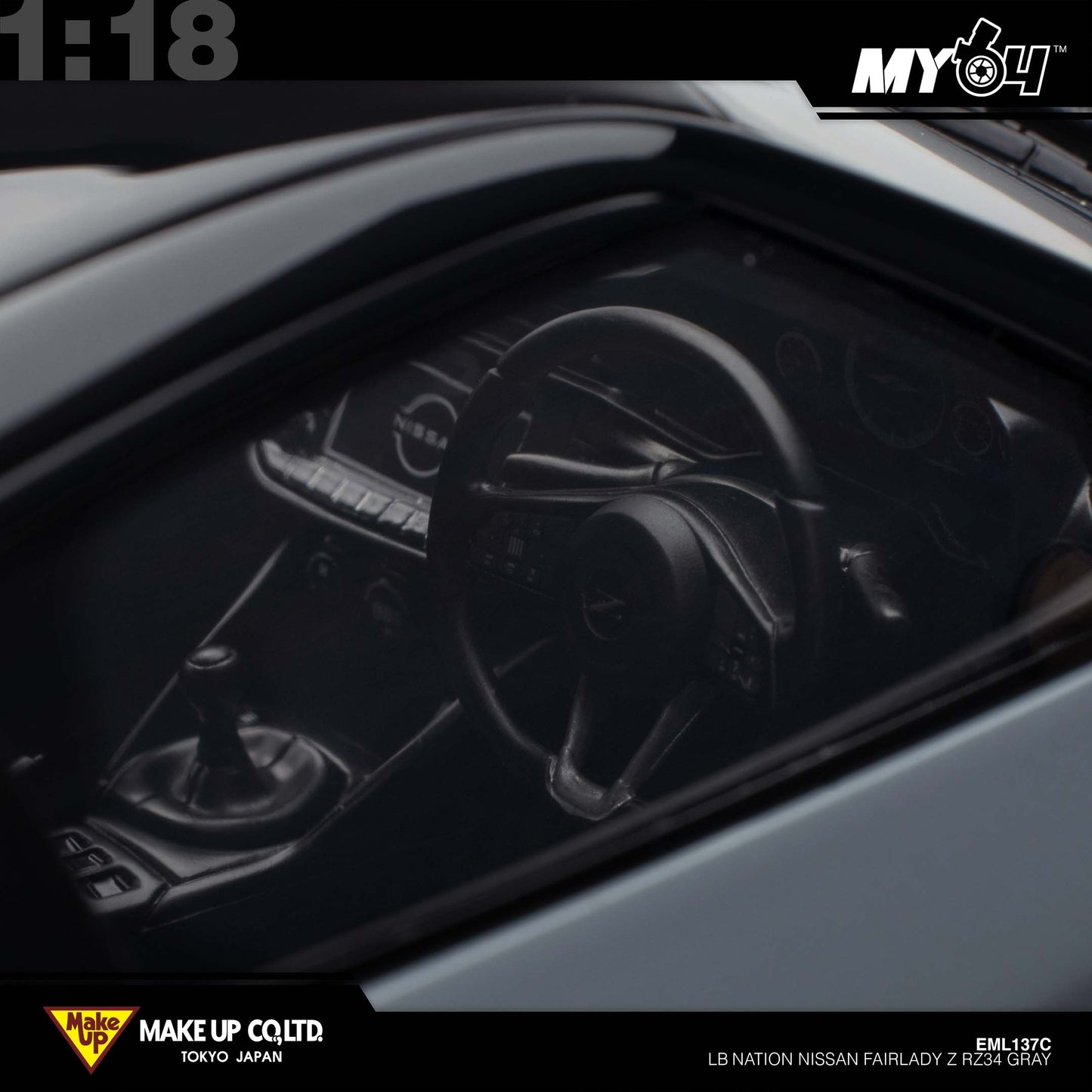 [Make Up] 1:18 Edilion LB★Nation Nissan Fairlady Z RZ34 - Gray
