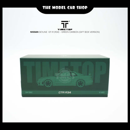 [Time Top] Nissan Skyline  GT-R (R34)- Green Carbon (Gift Box Version)