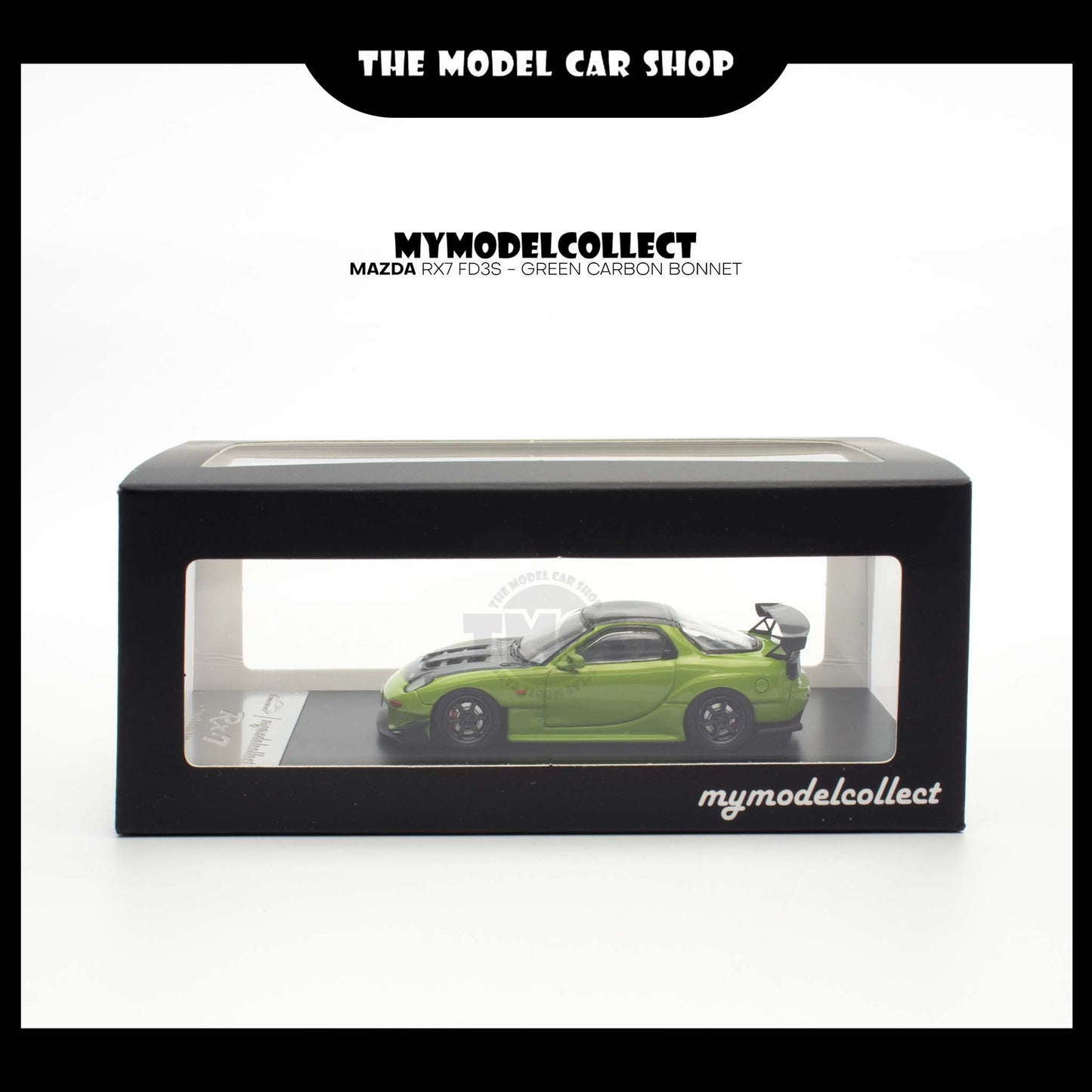 [Model Collect] Mazda RX7 FD3S - Green Carbon Bonnet