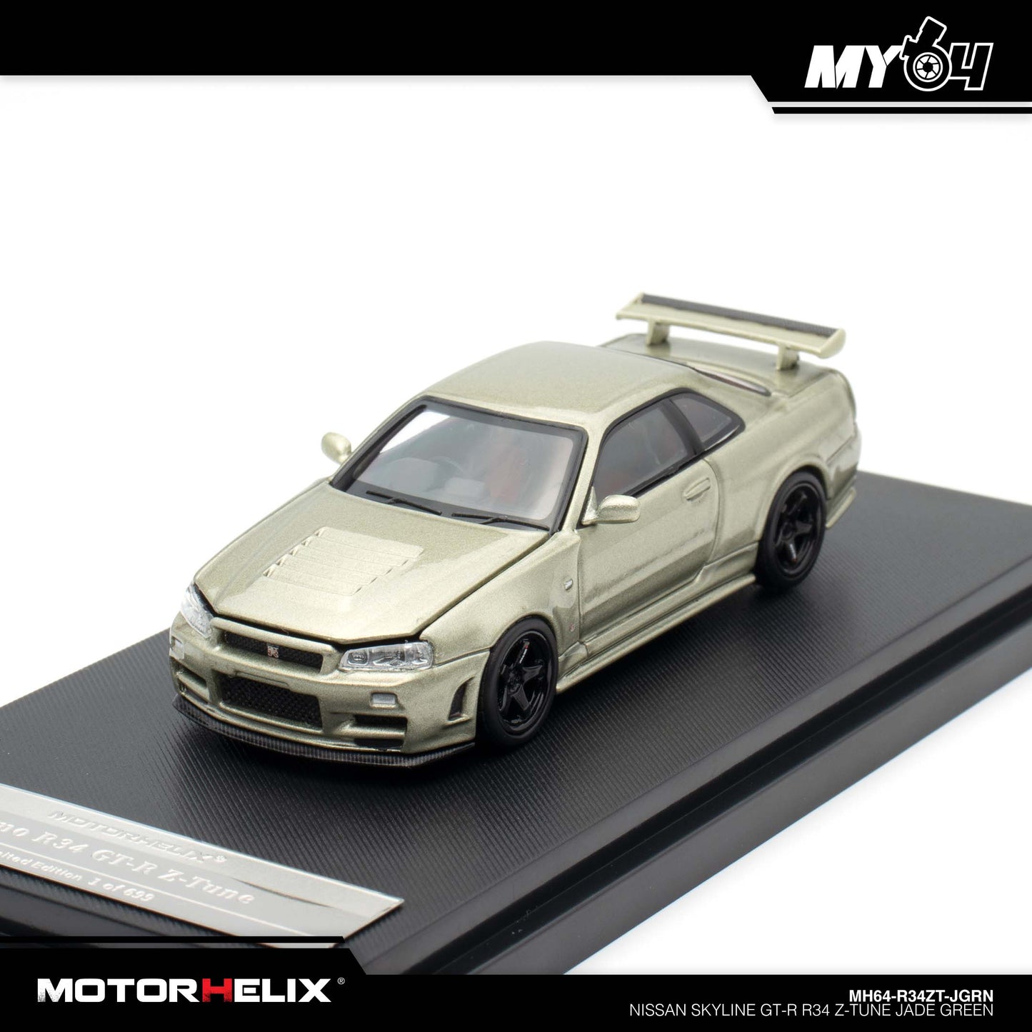 [Motorhelix] Nissan Skyline GT-R R34 Z Tune - Jade Green