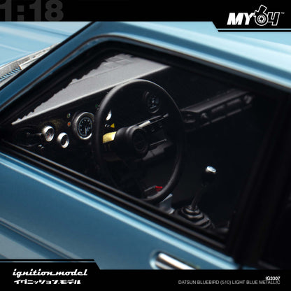 [Ignition Model] Datsun Bluebird (510) - Light Blue Metallic