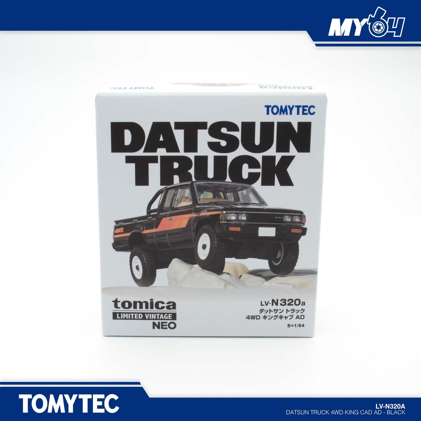 [TLVN] Datsun Truck 4WD King Cad AD - Black