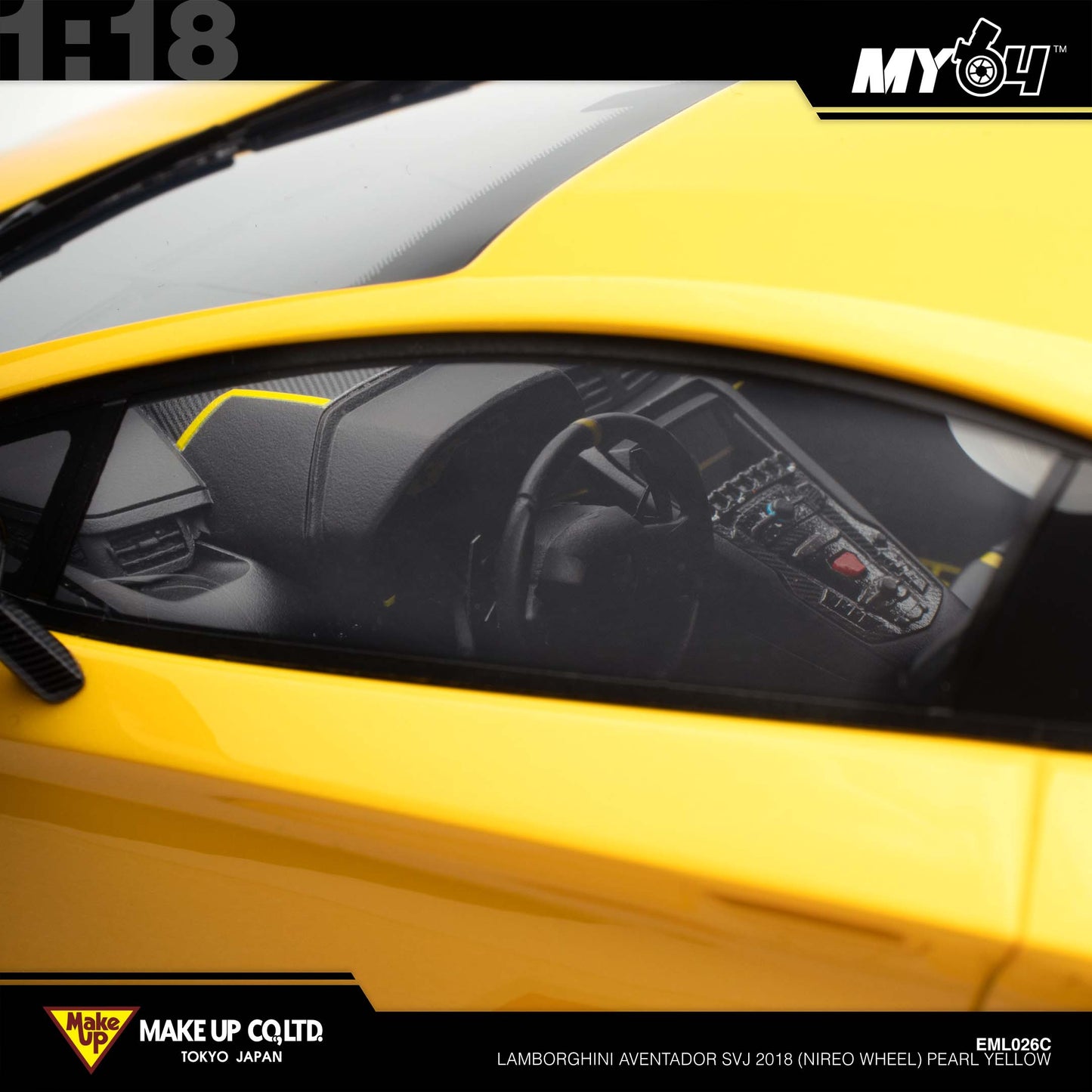 [Make Up] Lamborghini Aventador SVJ 2018 (Nireo wheel) - Pearl Yellow