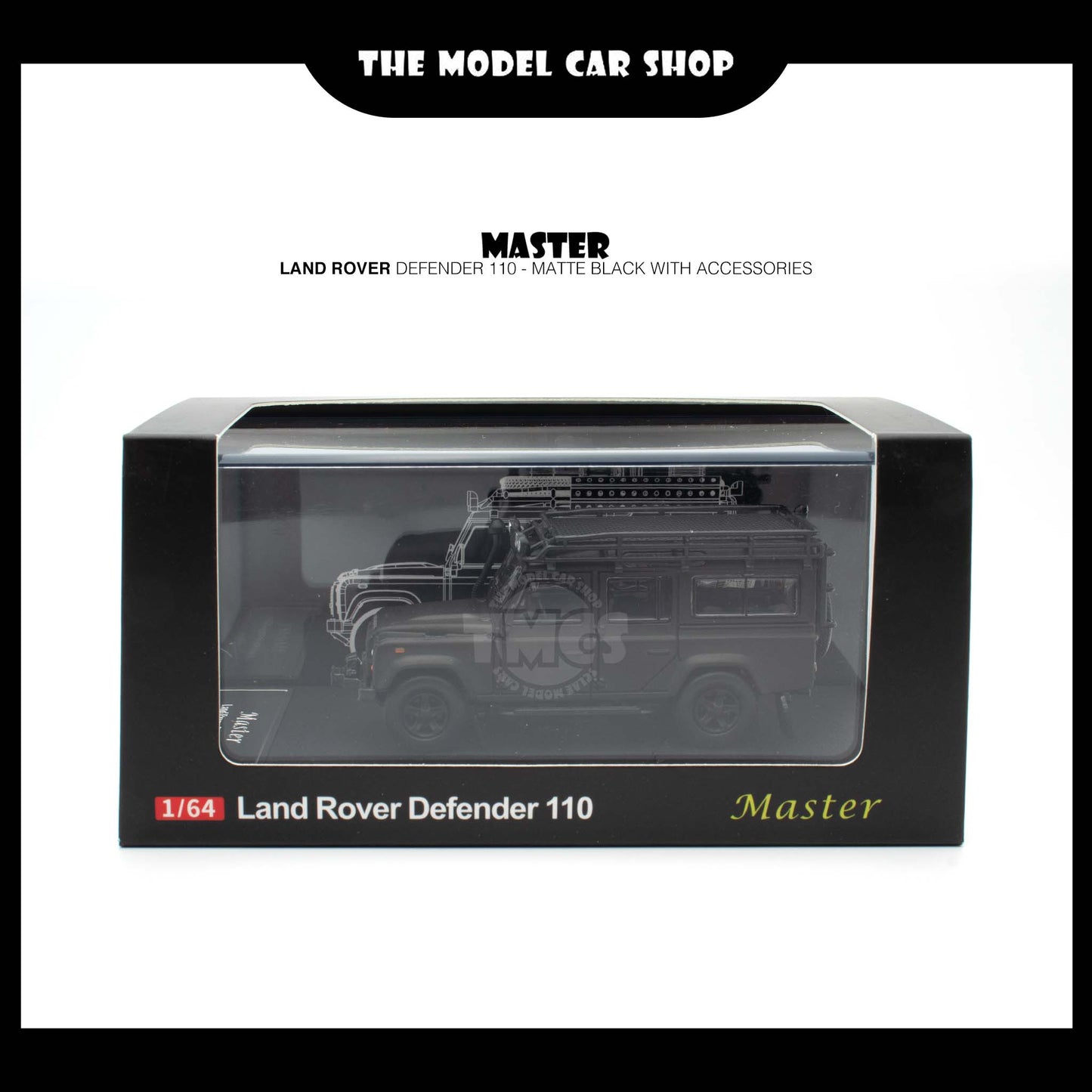 [Master] Land Rover Defender 110 - Matte Black with Accessories