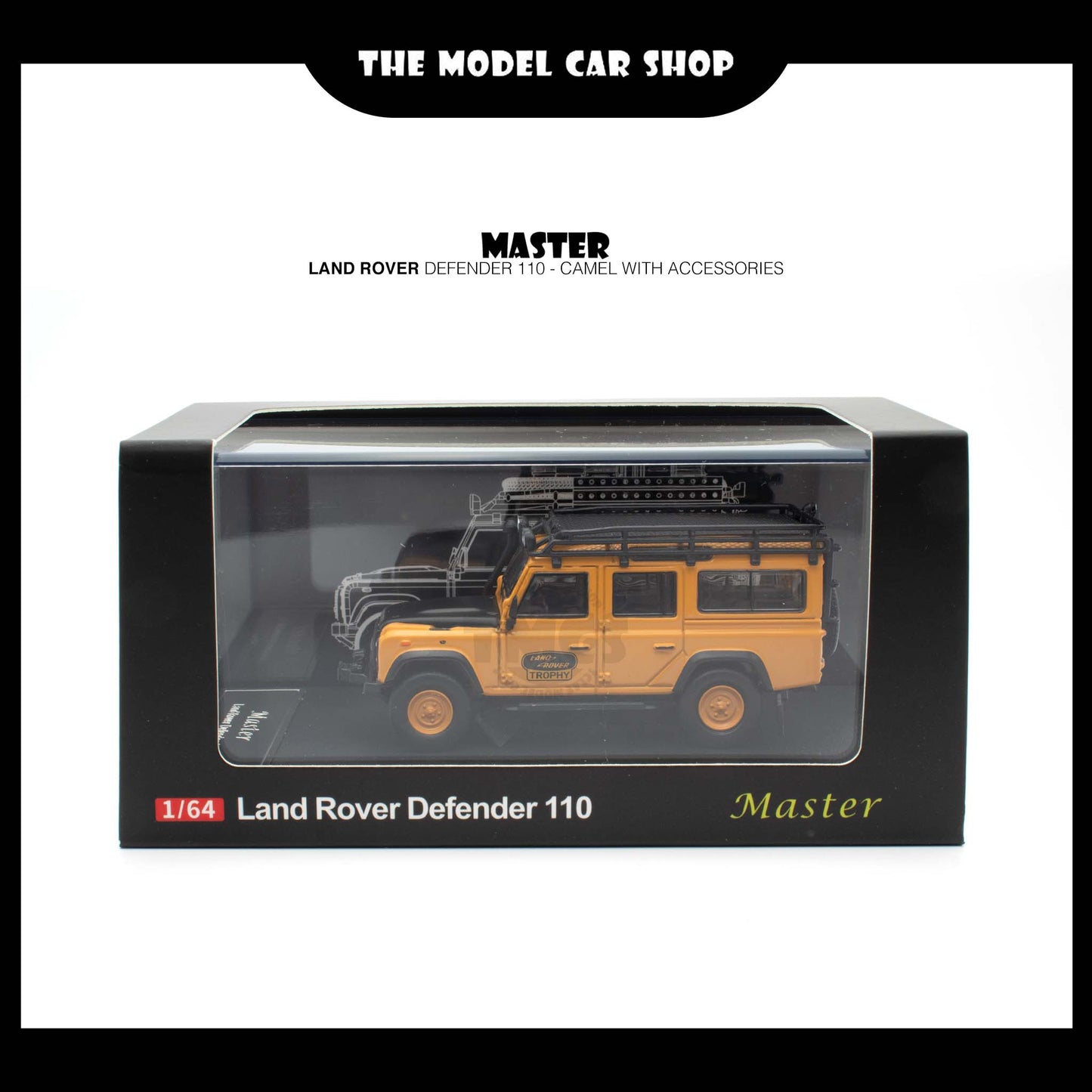 [Master] Land Rover Defender 110 - Camel with Accessories