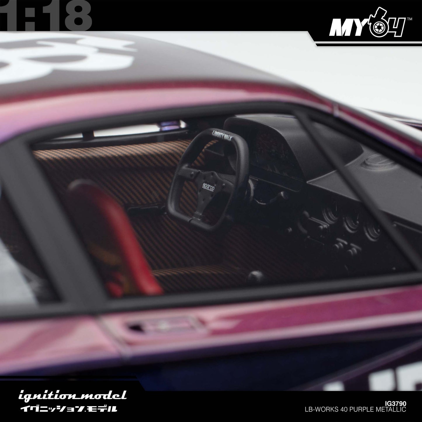 [Ignition Model] 1:18 LB-WORKS 40 - Purple Metallic