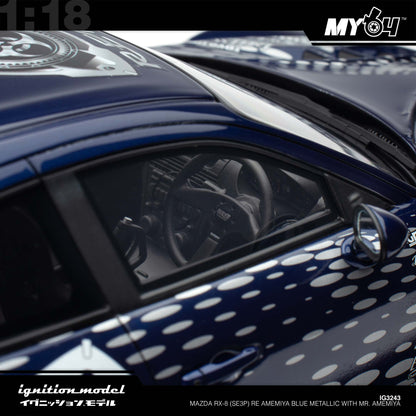 [Ignition Model] Mazda RX-8 (SE3P) RE Amemiya  - Blue Metallic With Mr. Amemiya