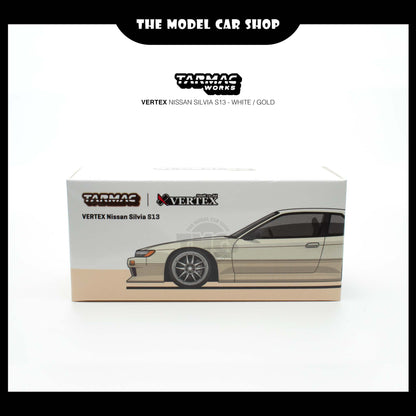 [Tarmac Works] VERTEX Nissan Silvia S13 - White / Gold