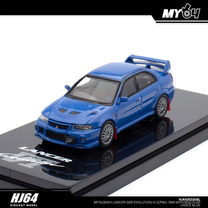 [Hobby Japan] Mitsubishi Lancer GSR Evolution 6 (CP9A) 1999 with Mud Flap - Lance Blue