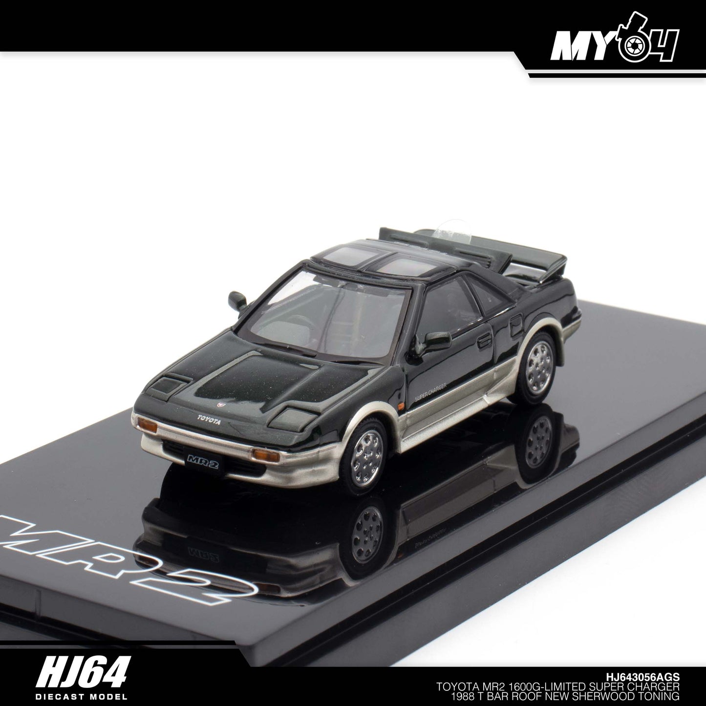 [Hobby Japan] Toyota MR2 1600G-LIMITED SUPER CHARGER 1988 T BAR ROOF - New Sherwood Toning