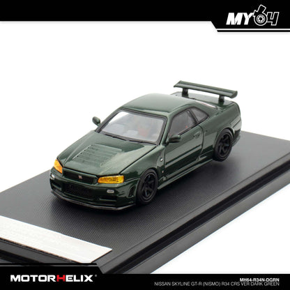 [Motorhelix] Nissan Skyline GT-R (Nismo) R34 CRS VER - Dark Green