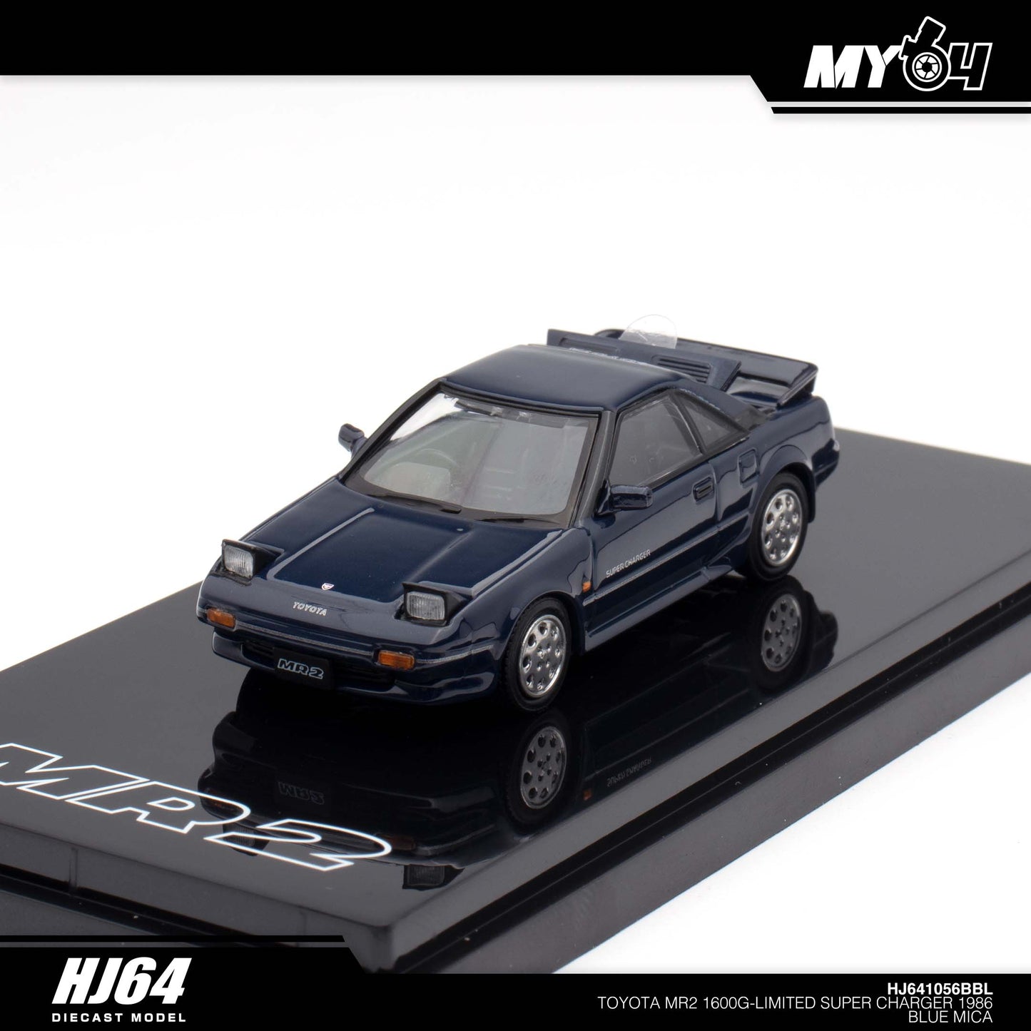 [Hobby Japan] Toyota MR2 1600G-LIMITED SUPER CHARGER 1986 - Blue Mica