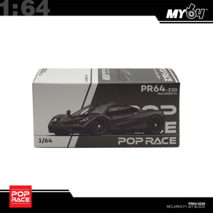 [Pop Race] 1:64 Mclaren F1 - Jet Black