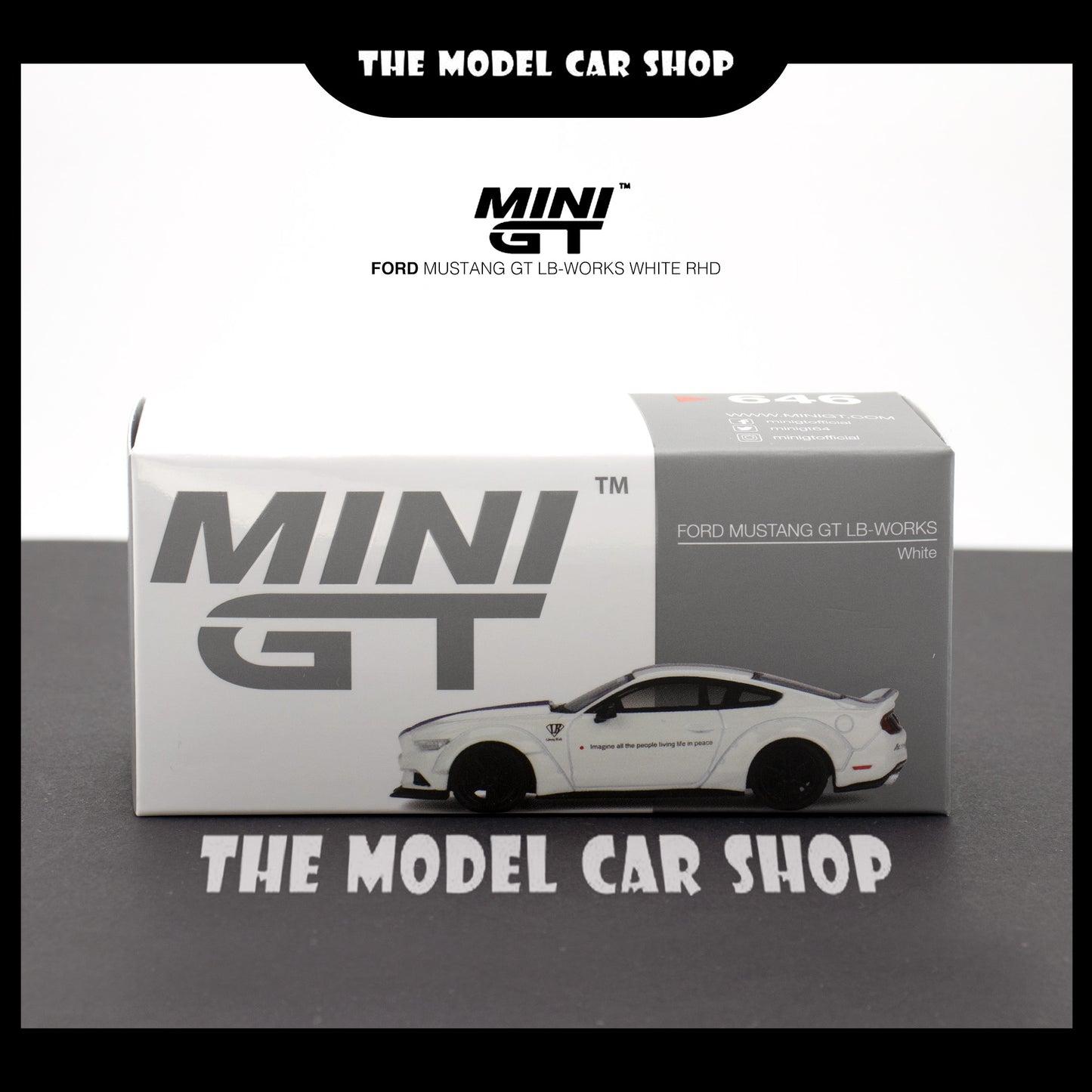 [MINI GT] Ford Mustang GT-LB Works - White